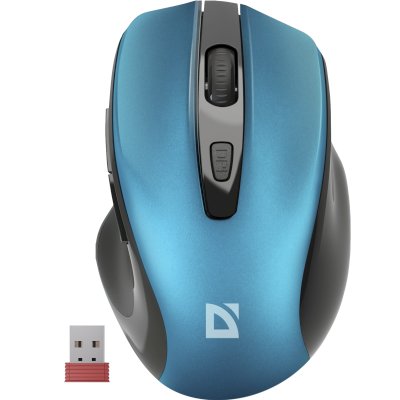 мышь Defender Prime MB-053 Turquoise Бирюзовый-черный