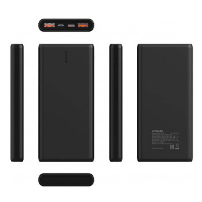 внешний аккумулятор Digma DGPF10C22PBK