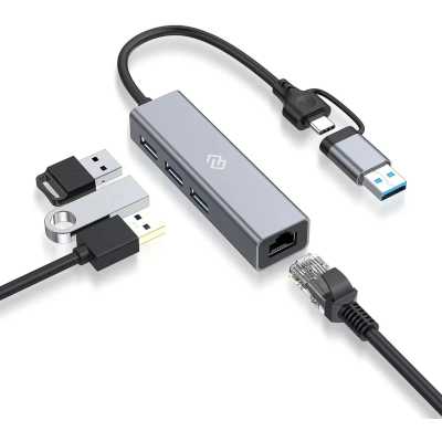 разветвитель USB Digma DHUB-LAN-4PORT