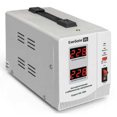 стабилизатор напряжения ExeGate Expert AS-1000 EX291721RUS Белый