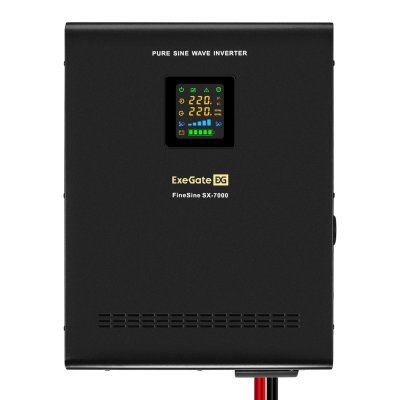 ИБП ExeGate FineSine SX-7000.LCD.AVR.2SH.T Черный