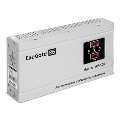 стабилизатор напряжения ExeGate Master AV-500 EX291736RUS Белый