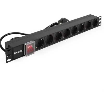 блок розеток ExeGate ServerPro PDU-19H803 Al-8S-EU2-SW