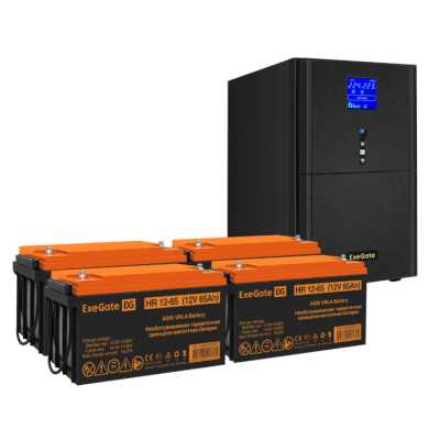 комплект ИБП ExeGate SineTower SZ-5000.LCD.AVR.2SH.1C13.T.RJ.USB EX296891RUS
