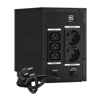 ИБП ExeGate SpecialPro Smart LLB-1600.LCD.AVR.2SH.3C13.USB Черный