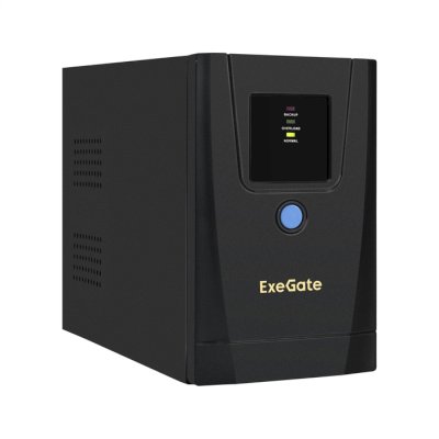 ИБП ExeGate SpecialPro UNB-650.LED.AVR.1SH.2C13.RJ.USB Черный