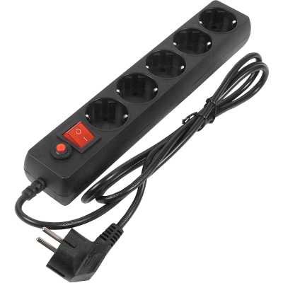 сетевой фильтр Filum FL-SP3-5-1.8M-BL черный