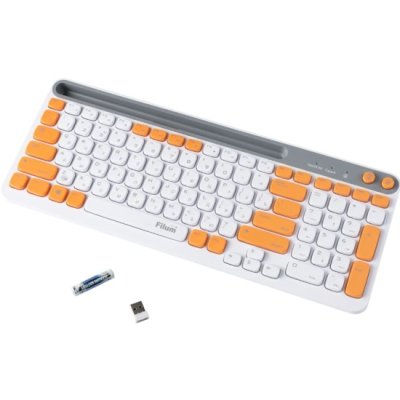 клавиатура Filum FL-WKB20 Бежевый-оранжевый