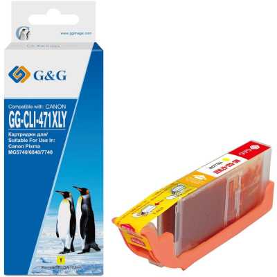 картридж G&G GG-CLI-471XLY желтый