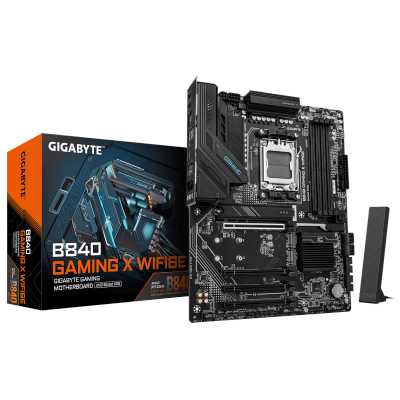 материнская плата GigaByte B840 Gaming X WiFi6E Черный