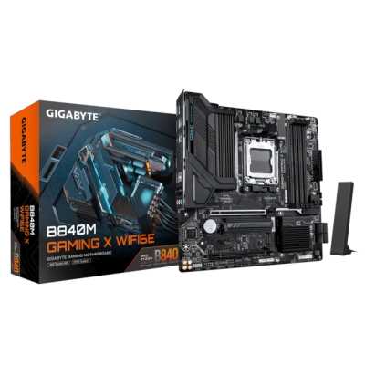 материнская плата GigaByte B840M Gaming X WiFi6E Черный
