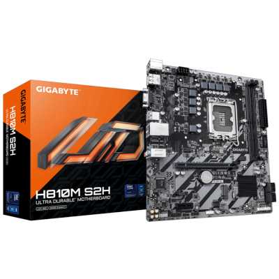 материнская плата GigaByte H810M S2H Черный