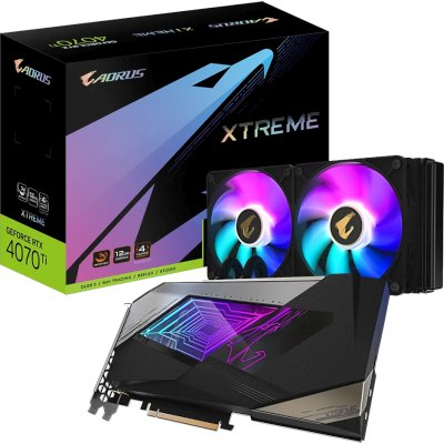 видеокарта GigaByte nVidia GeForce RTX 4070 Ti 12Gb GV-N407TAORUSX W-12G