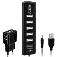 разветвитель USB Ginzzu GR-315UAB черный