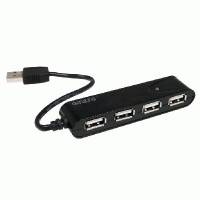 разветвитель USB Ginzzu GR-424UB черный