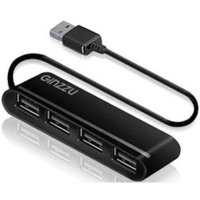 разветвитель USB Ginzzu GR-434UB черный