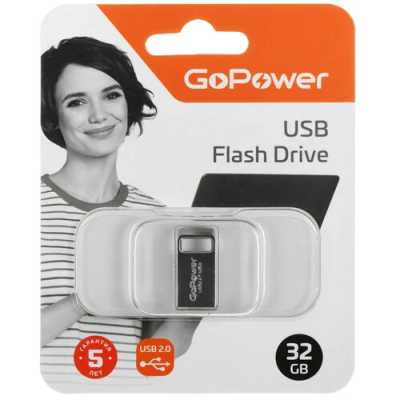 флешка GoPower 32GB 00-00027358 Черный
