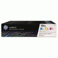 картридж HP 126A CF341A голубой, желтый, малиновый