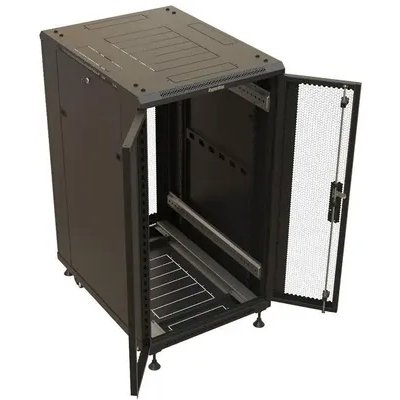 телекоммуникационный шкаф Hyperline TTBR-2268-DD-RAL9004 Черный