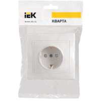 розетка силовая IEK Кварта ERK11-K01-16-DM Белый
