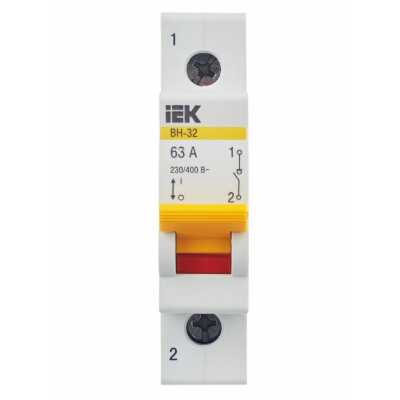 автоматический выключатель IEK ВН-32 1P 63А MNV10-1-063