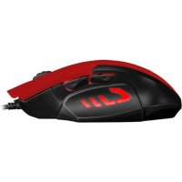 мышь Jet.A Comfort OM-U54 LED Red Красный-черный