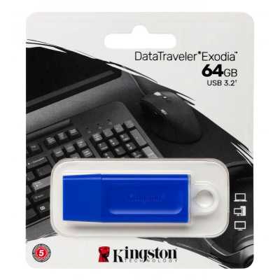 флешка Kingston 64GB DataTraveler Exodia KC-U2G64-7GB Синий