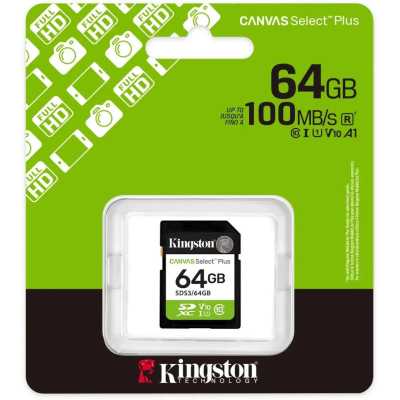 карта памяти Kingston Canvas Select Plus 64GB SDS3/64GB