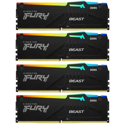 оперативная память Kingston Fury Beast Black RGB XMP KF552C40BBAK4-64