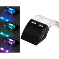 разветвитель USB Konoos UK-19 черный