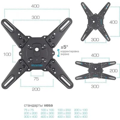 кронштейн Kromax Atlantis-40 Grey серый