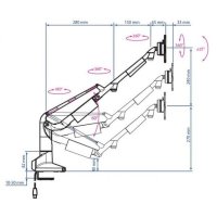 кронштейн Kromax Office-S1 Silver