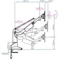 кронштейн Kromax Office-S2 Silver