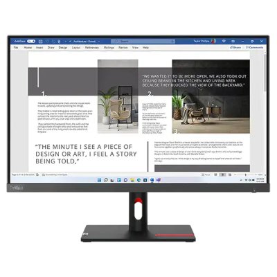 монитор Lenovo ThinkVision S27i-30 63DFKAT4UK Черный