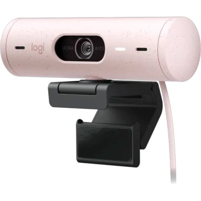 веб-камера Logitech Brio 500 960-001421 черный, розовый