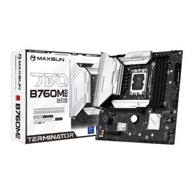 материнская плата Maxsun Terminator B760M D4 WiFi 6E V2 Черный
