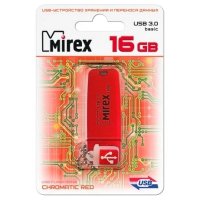 флешка Mirex 16GB 13600-FM3СHR16 Красный