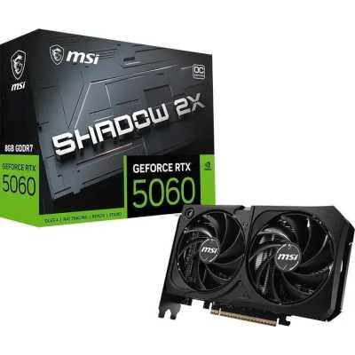 видеокарта MSI nVidia GeForce RTX 5060 8G Shadow 2X OC MAX Черный
