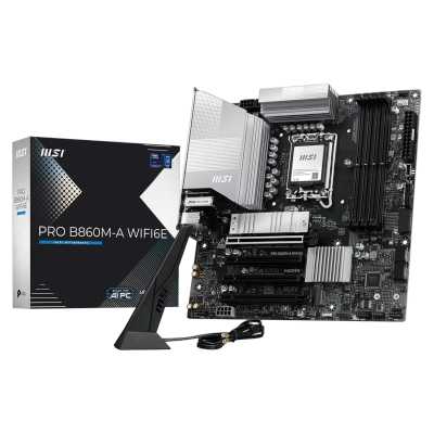 материнская плата MSI Pro B860M-A WiFi6E Черный