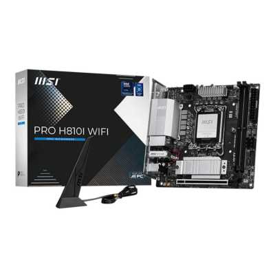 материнская плата MSI Pro H810I WiFi Черный
