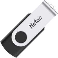 флешка Netac 128GB NT03U505N-128G-30BK Черный, серебристый