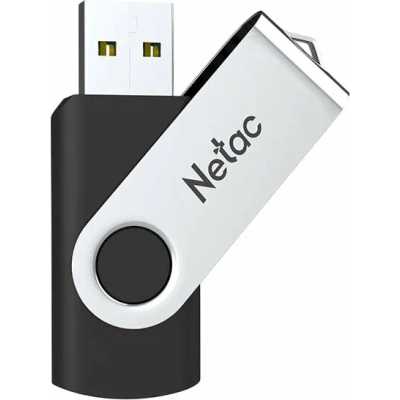 флешка Netac 128GB NT03U505N-128G-32BK Черный, серебристый