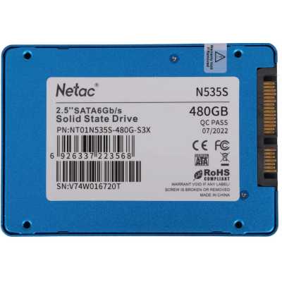 SSD диск Netac N535S 480Gb NT01N535S-480G-S3X Синий
