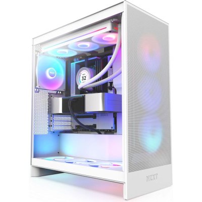 корпус NZXT H7 Flow RGB White CM-H72FW-R1
