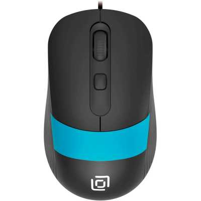 мышь Oklick 310M Black-Blue Черный-голубой