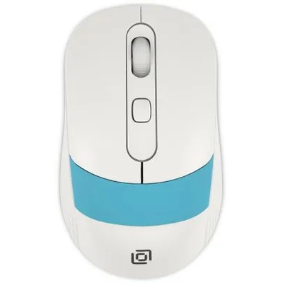 мышь Oklick 310MW White-Blue Белый-синий