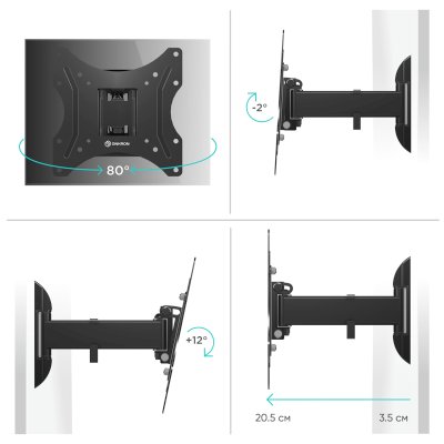 кронштейн Onkron NP24 Black черный