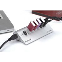 разветвитель USB Orico M3H7 серый