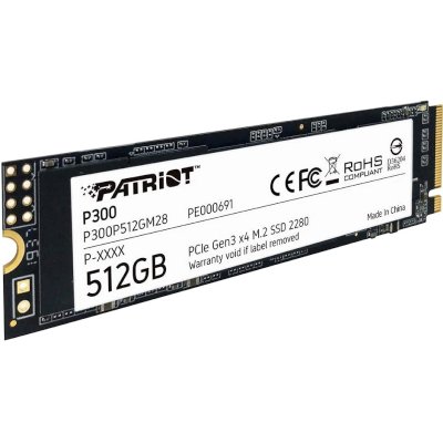 SSD диск Patriot P300 512Gb P300P512GM28 Черный