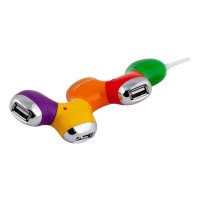 разветвитель USB PC PET Flower цветной